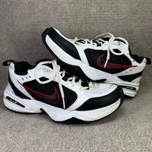 Nike Air Monarch IV Womens 8 White Black Red Dad Shoes Sneakers 415445-101